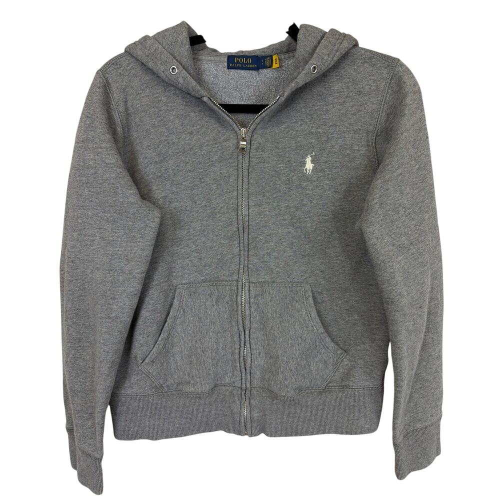 Polo Ralph Lauren Grey Zip Up Sweatshirt Size Small